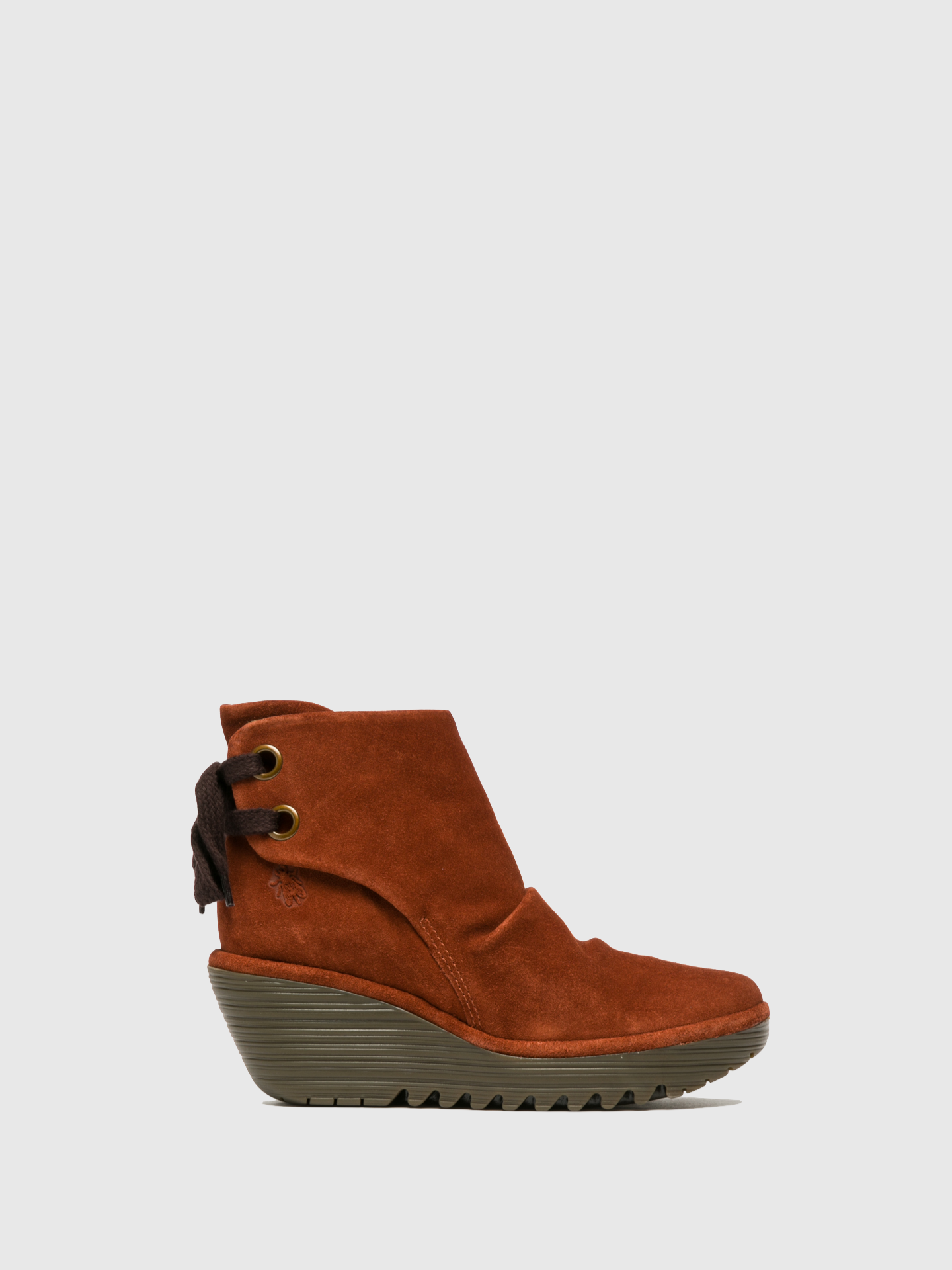 Fly London Firebrick Wedge Ankle Boots